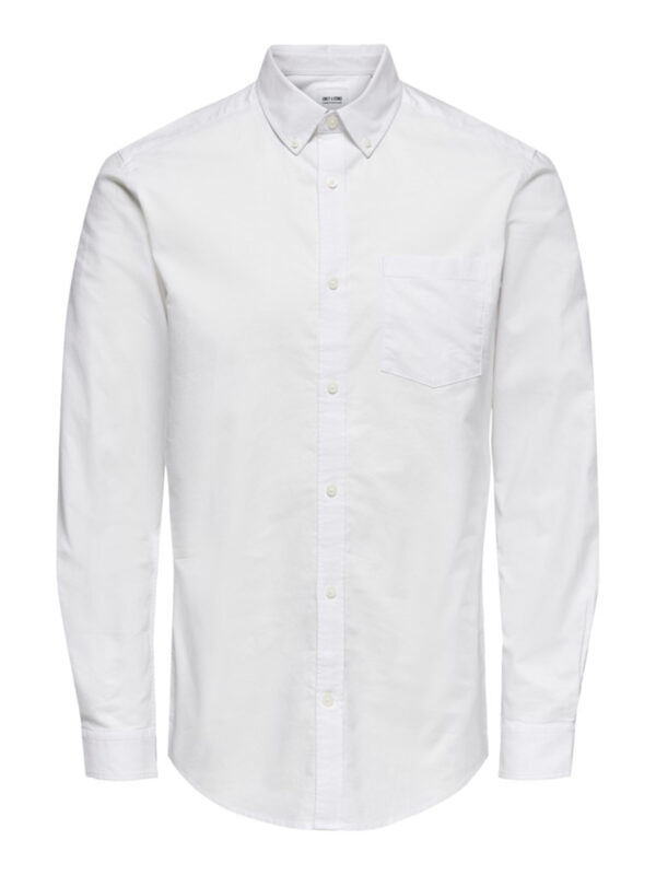 Only & Sons Onsneil Life LS Oxford Skjorte White