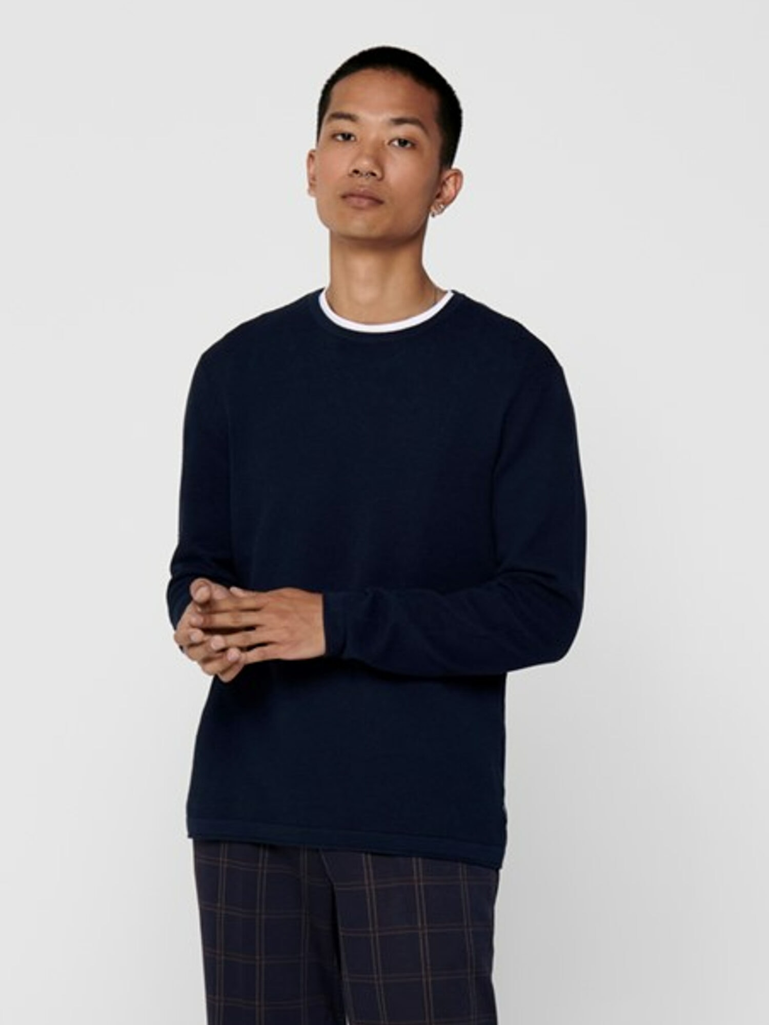 Only & Sons Pullover Panter Life Crew Knit Dress Blues