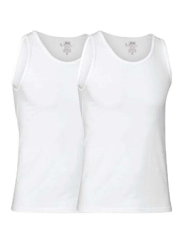 JBS Bambus Undertrøje 2-pack 180-1-1 Hvid
