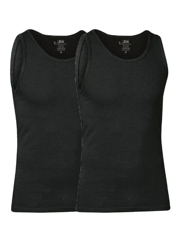 JBS Bambus Undertrøje 2-pack 180-1-9 Sort