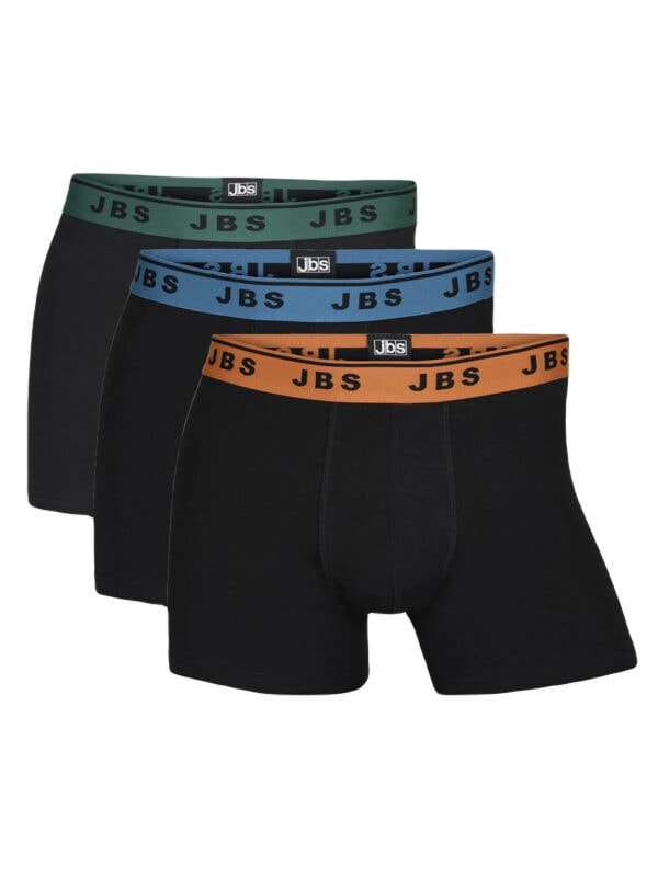 JBS Tights 3-pack GOTS Green-Blue-Orange