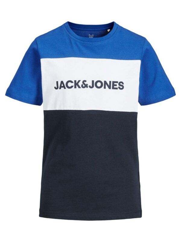 Jack & Jones Junior Logo Blocking Tee Classic Blue