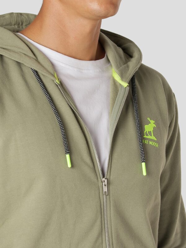 Fat Moose Brady Hood Zip Dusty Green