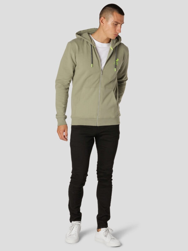 Fat Moose Brady Hood Zip Dusty Green