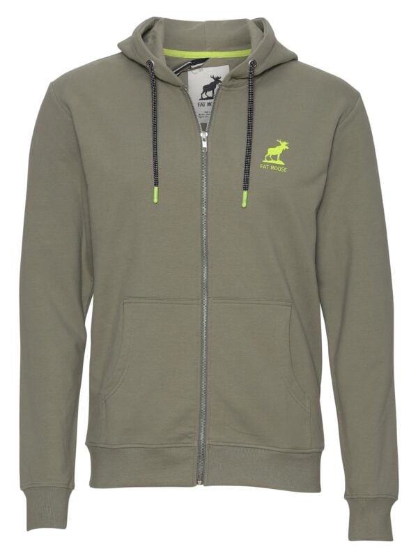 Fat Moose Brady Hood Zip Dusty Green