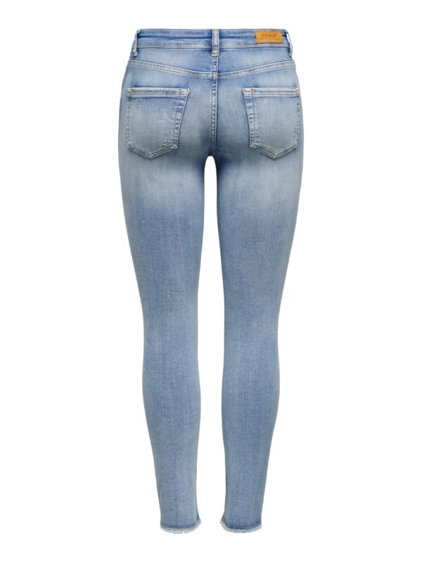 Only ONLBLUSH Life Mid Jeans Light Blue Denim