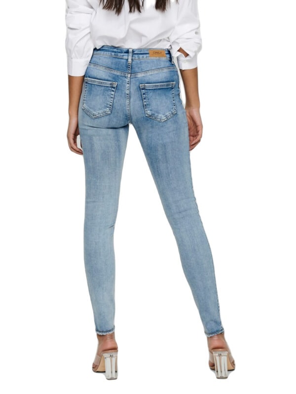 Only ONLBLUSH Life Mid Jeans Light Blue Denim