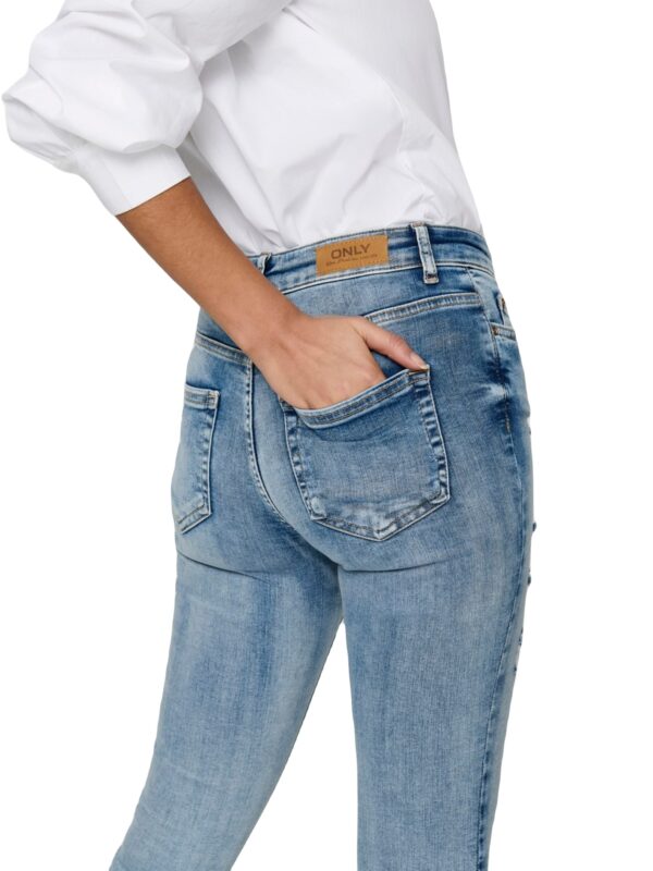 Only ONLBLUSH Life Mid Jeans Light Blue Denim