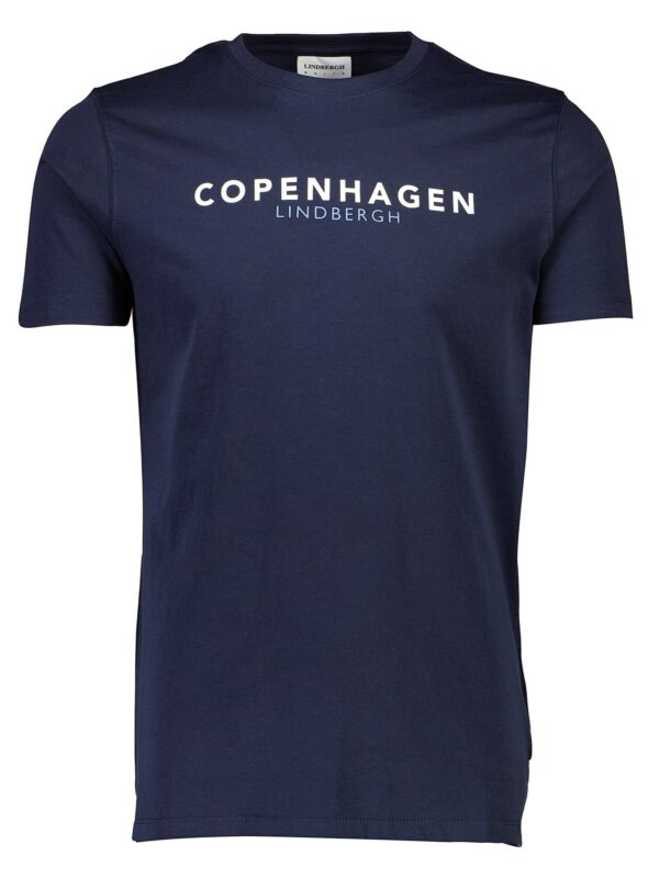 Lindbergh Copenhagen 30-400172 T-shirt Navy