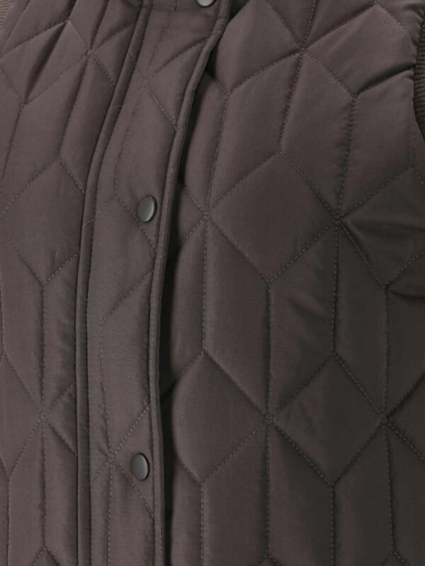 Whistler Beah W Long Quilted Vest Shale Mud