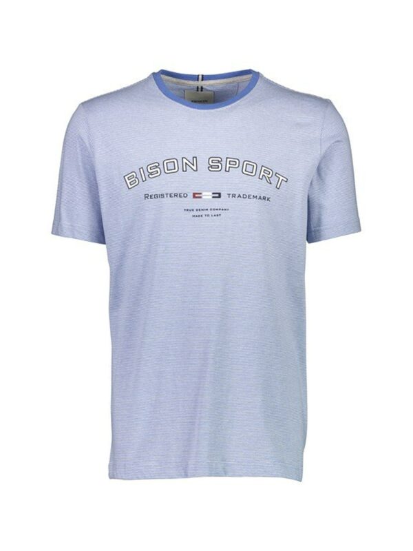 Bison T-Shirt 80-400074 Blue Melange