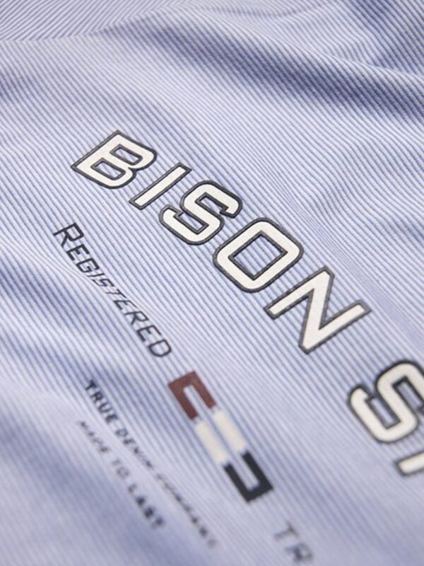 Bison T-Shirt 80-400074 Blue Melange