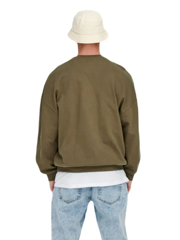 Only & Sons MTV Vintage Crew Neck Sweatshirt Brun