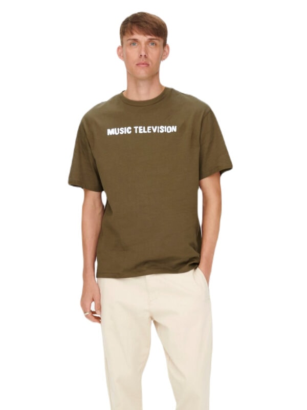 Only & Sons MTV Vintage T-Shirt Brun