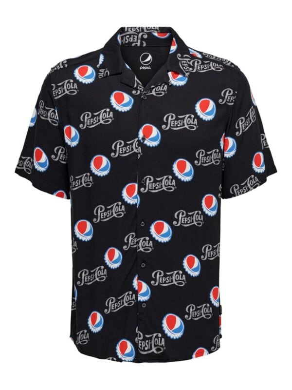 Only & Sons S/S Pepsi Skjorte Sort