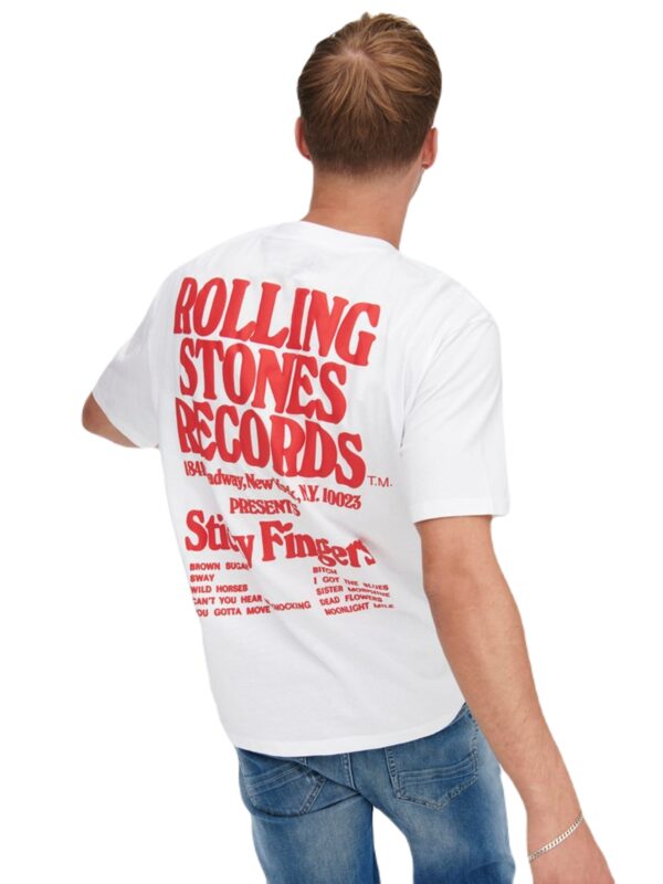 Only & Sons Rolling Stones S/S T-Shirt Hvid