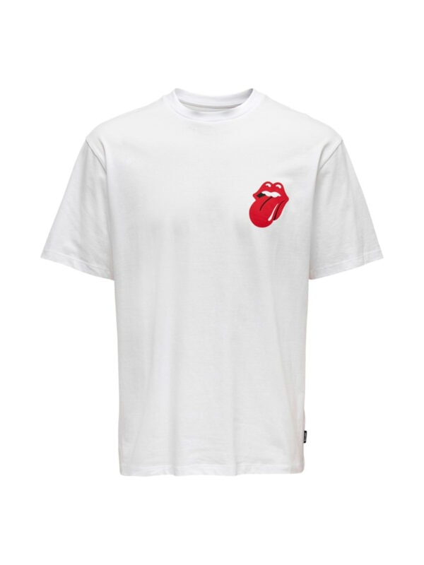 Only & Sons Rolling Stones S/S T-Shirt Hvid