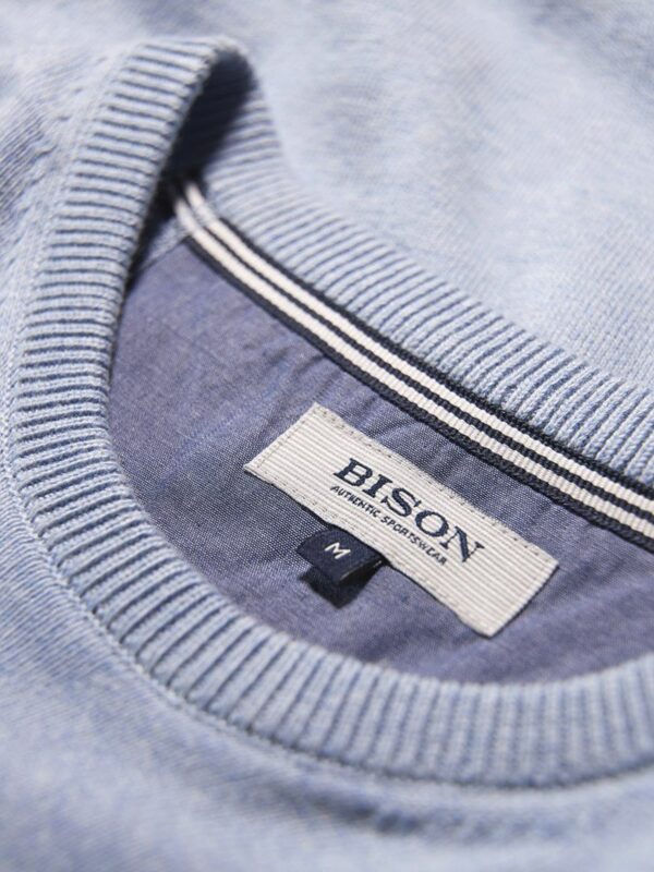 Bison Pullover 80-801024 Light Blue Melange