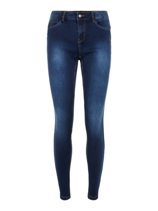 Vero Moda Seven Shape Up Jeans Dark Blue Denim Tobacco