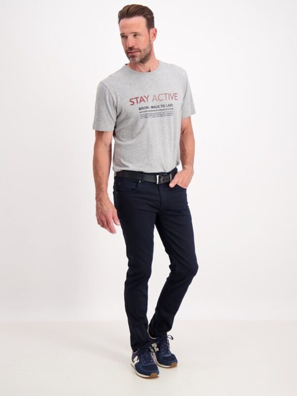 Bison 5 pocket cashmere touch pants DK Navy