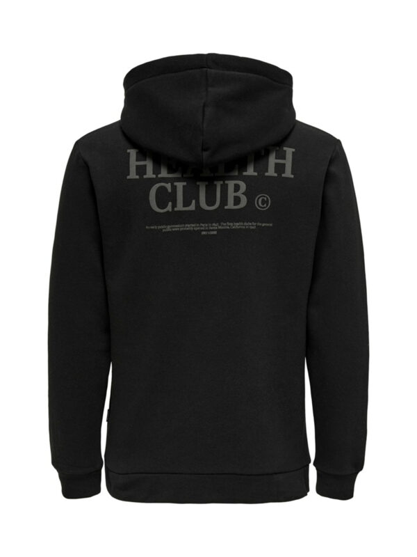 Only & Sons Athletic Club Hoodie Black