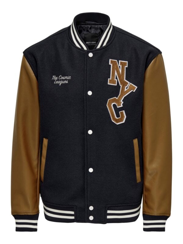 Only & Sons ONSJAY VARSITY JACKET OTW Dark Navy