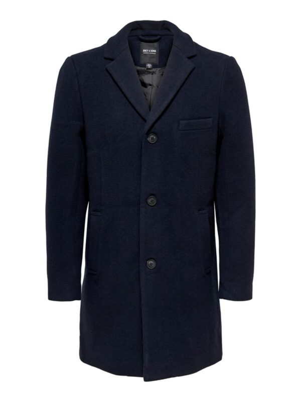 Only & Sons ONSJAYLON Wool Coat Dark Navy