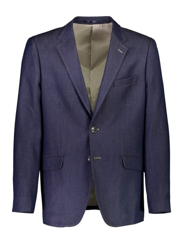 Lindbergh Black Denim look Stretch Blazer Navy Mix