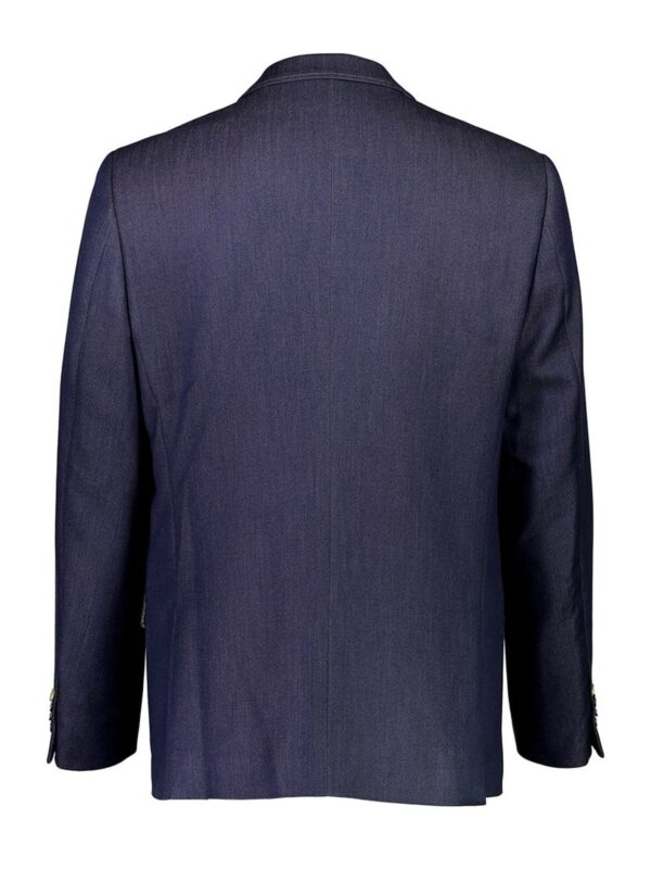 Lindbergh Black Denim look Stretch Blazer Navy Mix