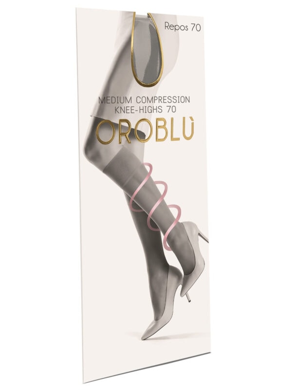 Oroblu MI BAS REPOS 70 Compression Knee Highs Black