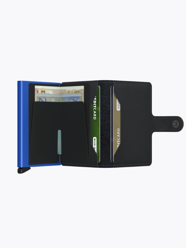 Secrid Miniwallet Matte Black & Blue