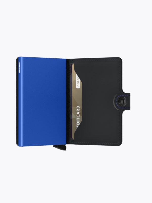 Secrid Miniwallet Matte Black & Blue