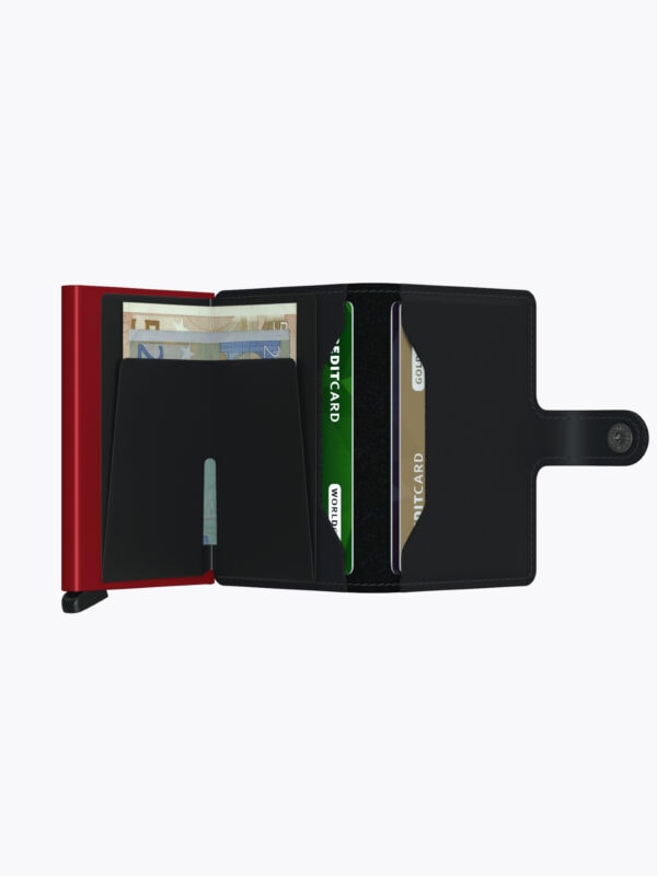 Secrid Miniwallet Matte Black & Red