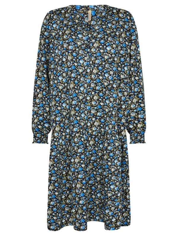 Soyaconcept SC-FELICITY AOP 405 Kjole Bright Blue Combi