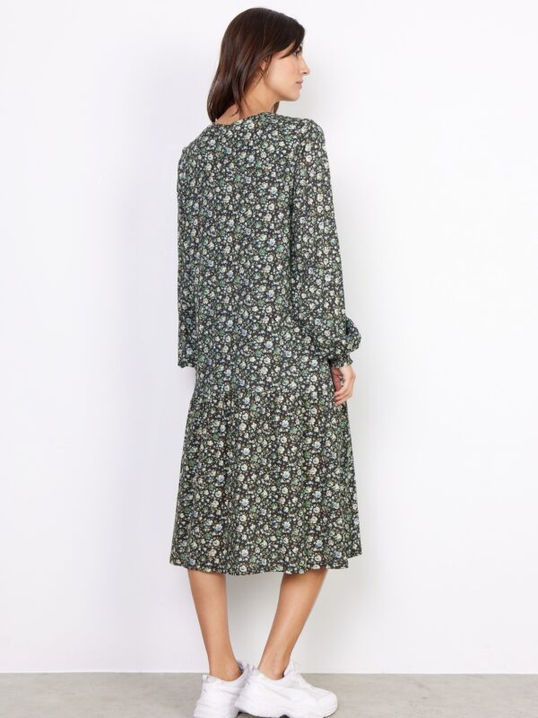 Soyaconcept SC-FELICITY AOP 405 Kjole Moss Green Combi