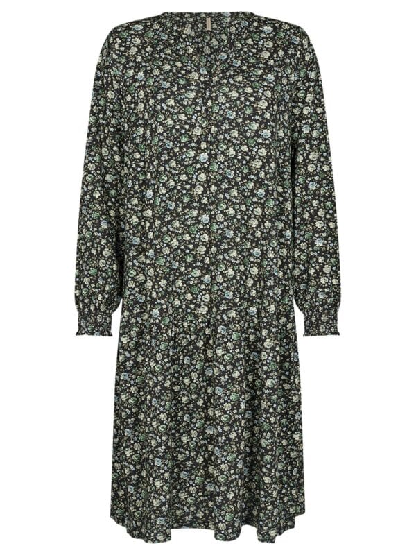 Soyaconcept SC-FELICITY AOP 405 Kjole Moss Green Combi