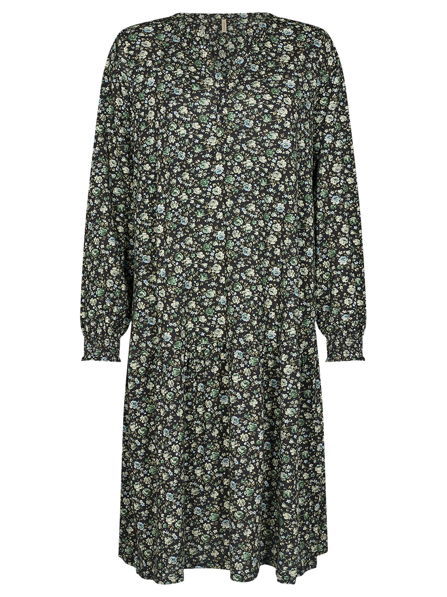 Soyaconcept SC-FELICITY AOP 405 Kjole Moss Green Combi