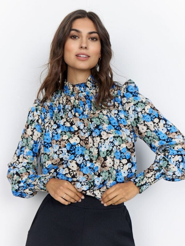 Soyaconcept SC-JOLEEN 1 Bluse Bright Blue Combi