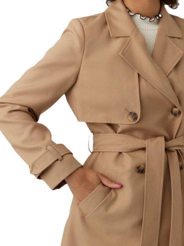 Vero Moda Celeste Trench Coat Tigers Eye