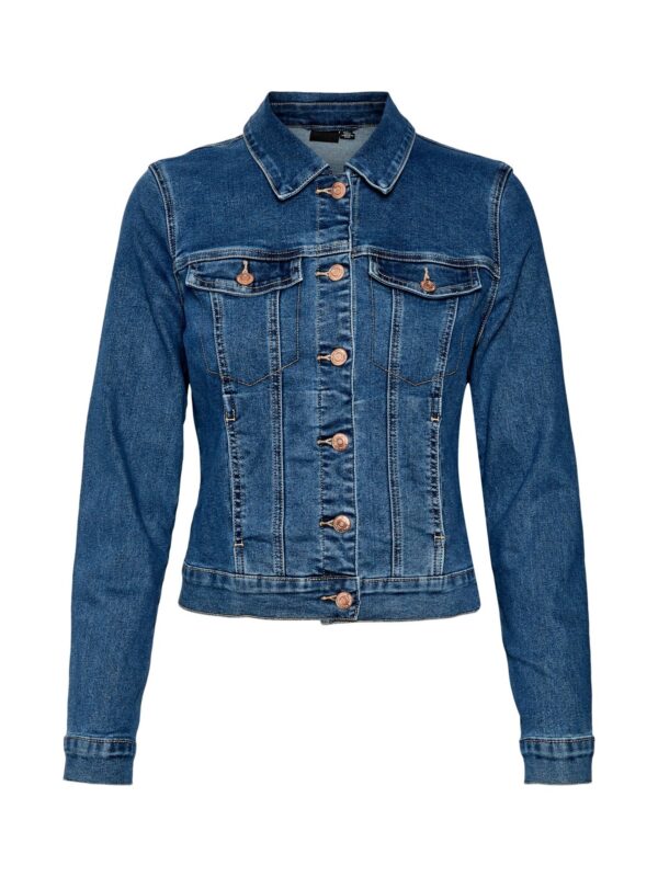 Vero Moda Luna Denim Jakke Medium Blue Denim