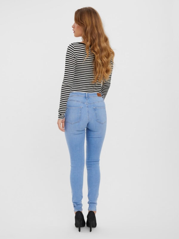Vero Moda Vmlux Mr Slim Jeans Light Blue Denim