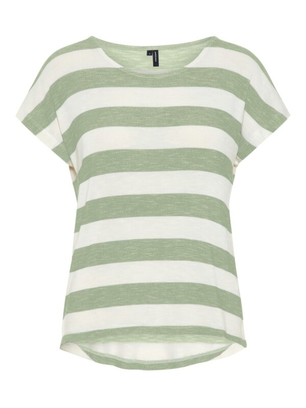 Vero Moda Wide Stripe T-Shirt Noos Reseda