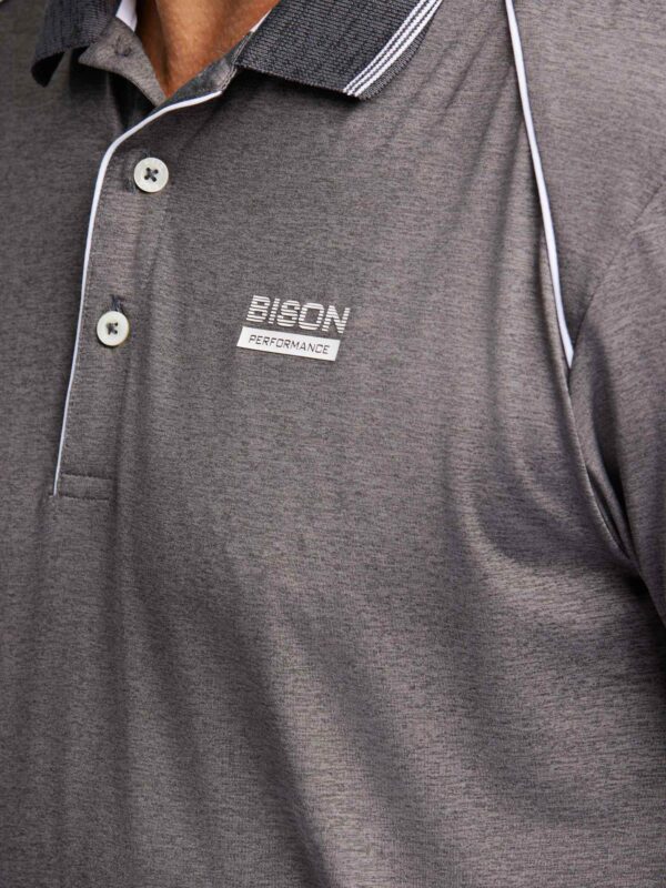 Bison Performance Superflex Polo Army Mel.