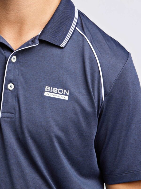 Bison Performance Superflex Polo Navy Mel.