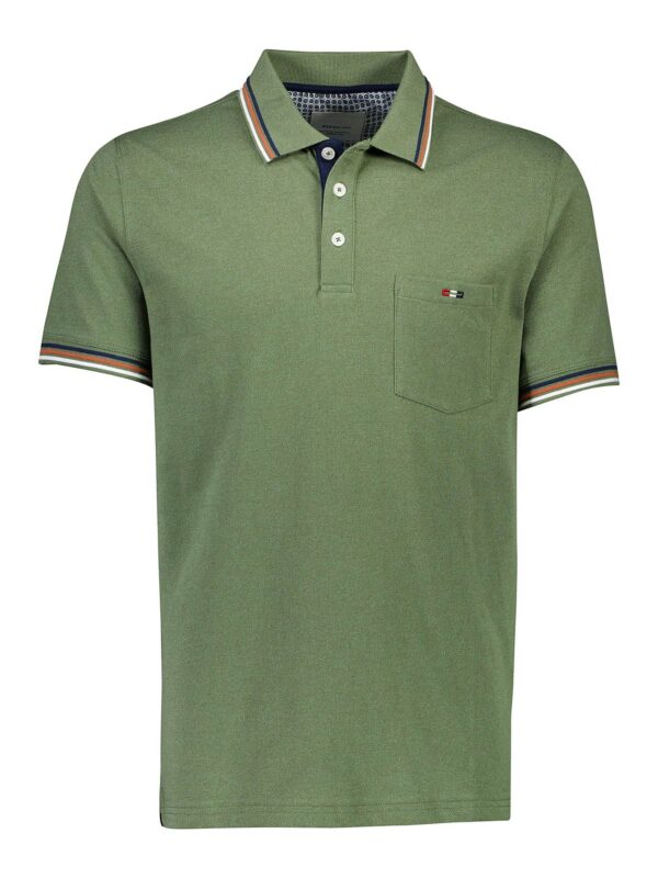 Bison Piqué Polo 80-431004 Dust Green