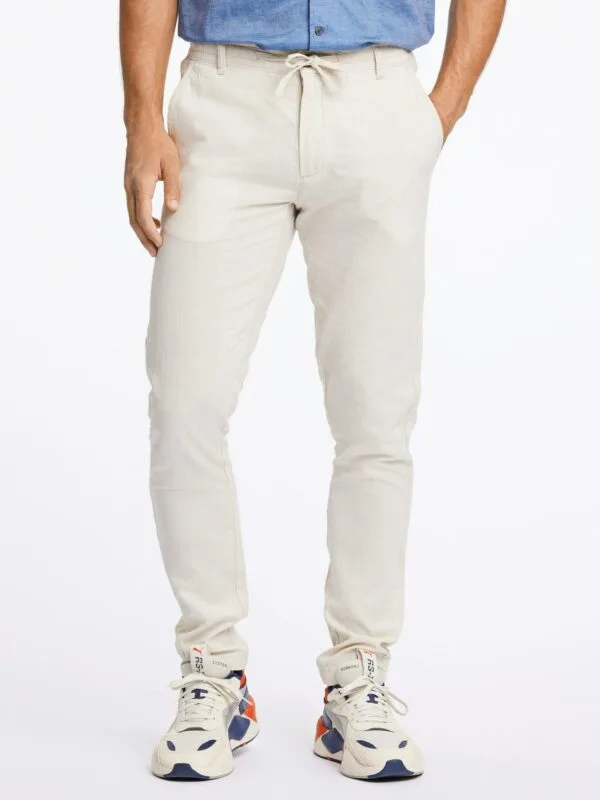 Lindbergh White Hørbukser LT Sand