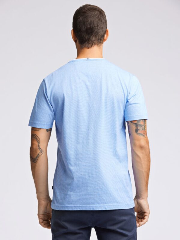 Bison Mini Striped T-Shirt 80-400093 LT BLUE