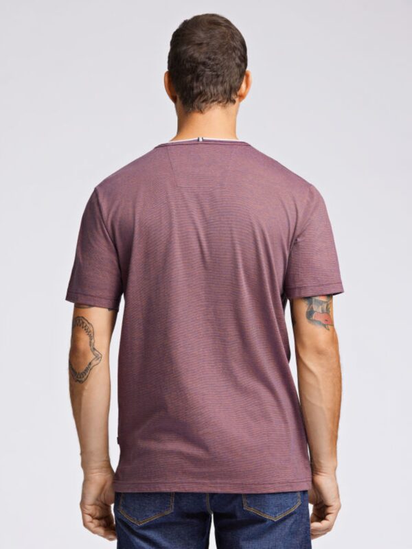 Bison Mini Striped T-Shirt 80-400093 Red Clay