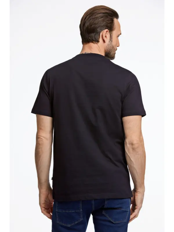 Bison O-neck Tee Navy
