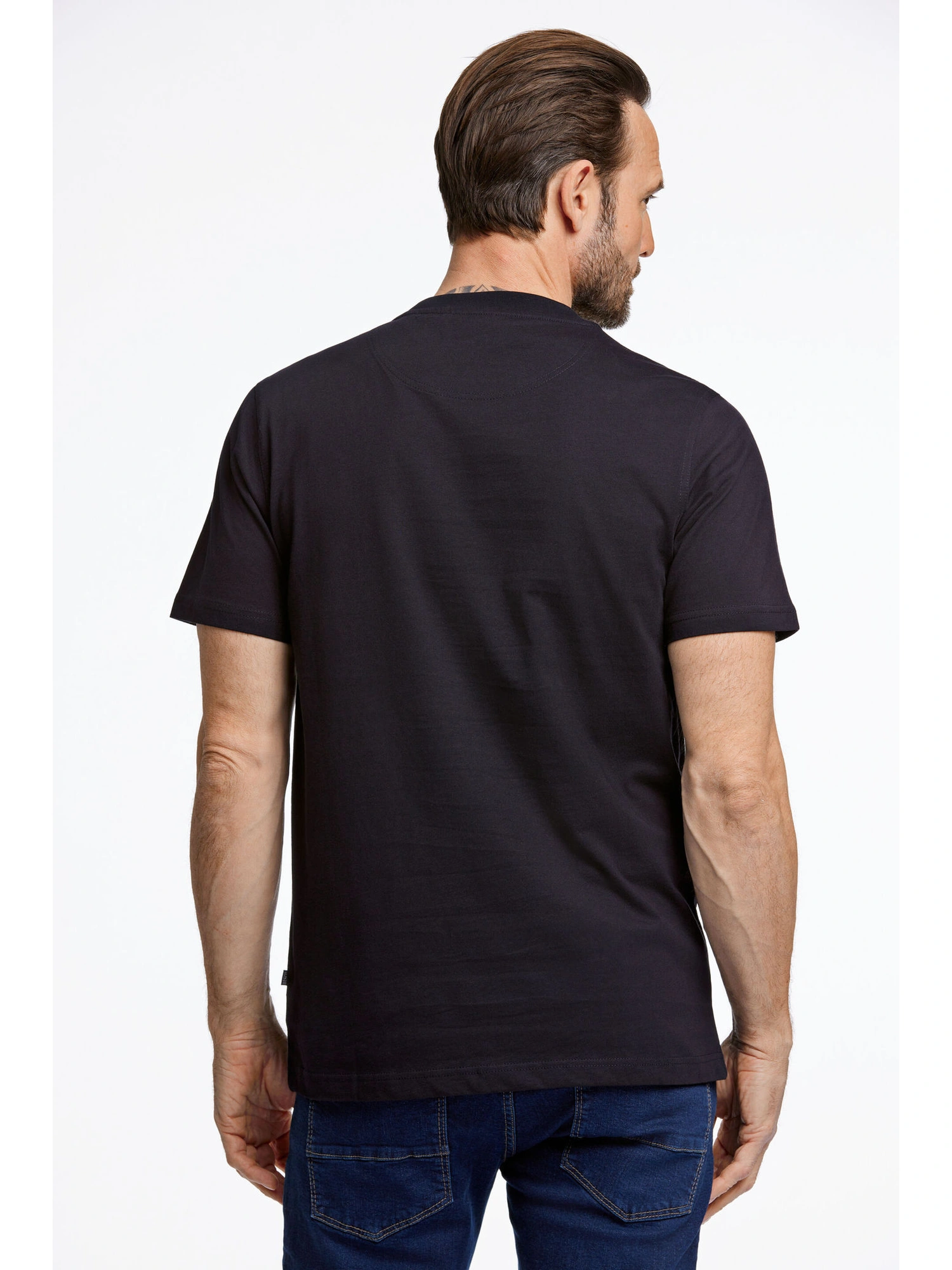 Bison O-neck Tee Navy